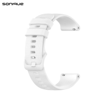 Λουράκι Σιλικόνης Dot Band Sonique 18mm για Garmin Forerunner255S/Venu 2S/vivomove 3S/vivoactive 4S Λευκό
