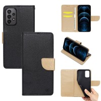 Θήκη Πορτοφόλι Sonique Trend Wallet Samsung Galaxy A23 5G / Galaxy A23 4G Μαύρο / Χρυσό