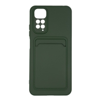 Θήκη Σιλικόνης Sonique Card Case Xiaomi Redmi Note 11 4G / Redmi Note 11S Πράσινο Σκούρο