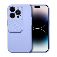 Θήκη Σιλικόνης Slide Case Apple iPhone 14 Pro Λιλά