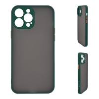 Θήκη Σιλικόνης Color Button Bumper Sonique Apple iPhone 14 Pro Max Πράσινο Σκούρο