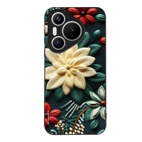 Θήκη Sonique 3D Flower Series για Huawei Pura 70 Πράσινο