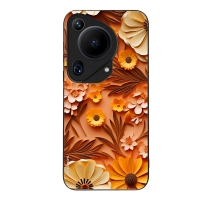 Θήκη Sonique 3D Flower Series για Huawei Pura 70 Ultra Πορτοκαλί