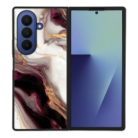 Θήκη Sonique Marble Series για Samsung Galaxy Z Fold 7 Μπορντώ