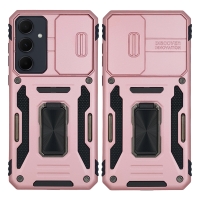 Θήκη Ring Armor CamShield Sonique για Samsung Galaxy A35 5G Ροζ Χρυσό