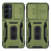 Θήκη Ring Armor CamShield Sonique για Samsung Galaxy A35 5G Χακί