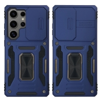 Θήκη Ring Armor CamShield Sonique για Samsung Galaxy S24 Ultra Μπλέ