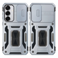 Θήκη Ring Armor CamShield Sonique για Samsung Galaxy S25 Γκρι