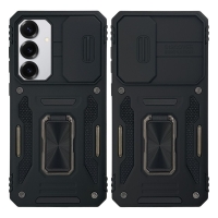 Θήκη Ring Armor CamShield Sonique για Samsung Galaxy S25 Plus Μαύρο