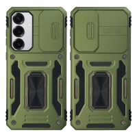 Θήκη Ring Armor CamShield Sonique για Samsung Galaxy S25 Plus Χακί
