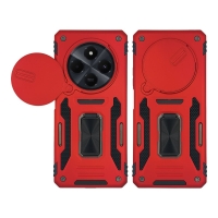 Θήκη Ring Armor CamShield Sonique για Xiaomi Redmi 14C 4G / Poco C75 4G / Redmi A4 5G Κόκκινο