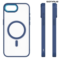 Θήκη Magnetic MagMetal Sonique Apple iPhone 16e Μπλέ