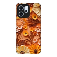Θήκη Sonique 3D Flower Series για Oppo Reno14 F 5G Πορτοκαλί