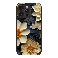 Θήκη Sonique 3D Flower Series για Apple iPhone 15 Pro Max Εκρού