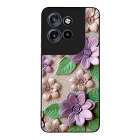Θήκη Sonique 3D Flower Series για Motorola Edge 50 Neo 5G Βιολετί
