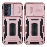 Θήκη Ring Armor CamShield Sonique για Samsung Galaxy A15 4G / Galaxy A15 5G Ροζ Χρυσό