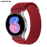 Λουράκι Nylon Alpine Loop Band Sonique 20mm για Samsung, Huawei, Amazfit, Xiaomi, Honor Κόκκινο