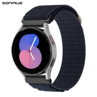 Λουράκι Nylon Alpine Loop Band Sonique 22mm για Samsung, Huawei, Amazfit, Xiaomi, Honor Μπλε Σκούρο