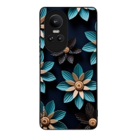 Θήκη Sonique 3D Flower Series για Oppo Reno10 Pro 5G Γαλάζιο