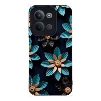 Θήκη Sonique 3D Flower Series για Xiaomi Redmi 15C 4G / Redmi 15C 5G Γαλάζιο