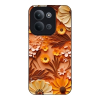 Θήκη Sonique 3D Flower Series για Xiaomi Redmi 15C 4G / Redmi 15C 5G Πορτοκαλί