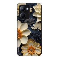 Θήκη Sonique 3D Flower Series για Realme C33 Εκρού