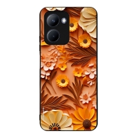 Θήκη Sonique 3D Flower Series για Realme C33 Πορτοκαλί