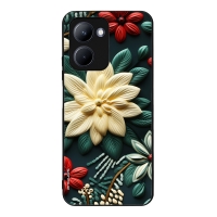 Θήκη Sonique 3D Flower Series για Realme C33 Πράσινο