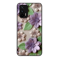 Θήκη Sonique 3D Flower Series για Realme GT 5G Βιολετί