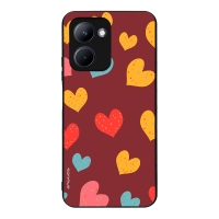 Θήκη Sonique Heart Series για Realme C33 Μπορντώ