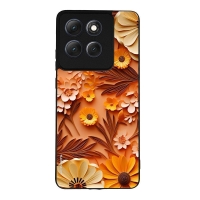 Θήκη Sonique 3D Flower Series για Motorola Moto G86 5G Πορτοκαλί