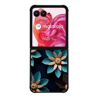 Θήκη Sonique 3D Flower Series για Motorola Motorola Razr 50 Ultra Γαλάζιο