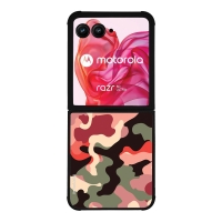 Θήκη Sonique Camouflage Army Series για Motorola Motorola Razr 50 Ultra Κόκκινο