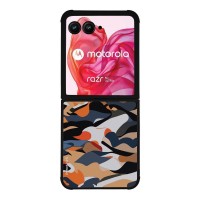 Θήκη Sonique Camouflage Army Series για Motorola Motorola Razr 50 Ultra Πορτοκαλί