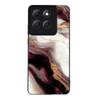Θήκη Sonique Marble Series για Motorola Moto G86 5G Μπορντώ