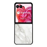 Θήκη Sonique Marble Series για Motorola Motorola Razr 50 Ultra Λευκό