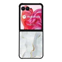 Θήκη Sonique Marble Series για Motorola Motorola Razr 50 Ultra Λευκό 01
