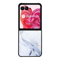 Θήκη Sonique Marble Series για Motorola Motorola Razr 50 Ultra Λευκό 02