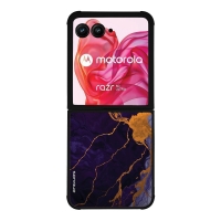 Θήκη Sonique Marble Series για Motorola Motorola Razr 50 Ultra Μωβ