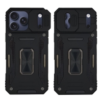 Θήκη Ring Armor CamShield Sonique για Apple iPhone 17 Pro Μαύρο