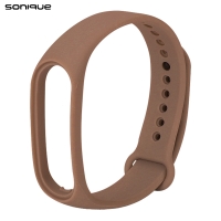 Λουράκι Σιλικόνης Sonique Color για Xiaomi Mi Band 7 Καφέ