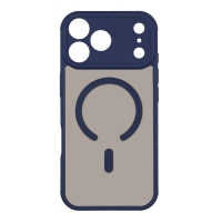 Θήκη Magnetic MagMatte Lens Sonique Apple iPhone 17 Pro Max Μπλε Σκούρο