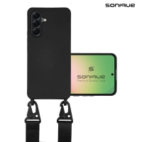 Θήκη Σιλικόνης με Strap CarryHang Sonique Samsung Galaxy A56 5G Μαύρο