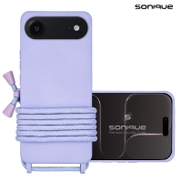 Θήκη Σιλικόνης με Κορδόνι CarryHang Sonique Apple iPhone 17 Air Λιλά