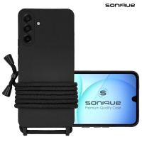 Θήκη Σιλικόνης με Κορδόνι CarryHang Sonique Samsung Galaxy A26 5G Μαύρο