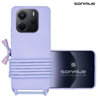 Θήκη Σιλικόνης με Κορδόνι CarryHang Sonique Xiaomi Redmi Note 14 4G (164.84mm) Λιλά