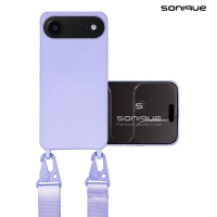 Θήκη Σιλικόνης με Strap CarryHang Sonique Apple iPhone 17 Air Λιλά