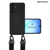 Θήκη Σιλικόνης με Strap CarryHang Sonique Samsung Galaxy A17 5G Μαύρο