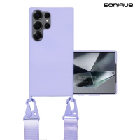 Θήκη Σιλικόνης με Strap CarryHang Sonique Samsung Galaxy S25 Ultra Λιλά