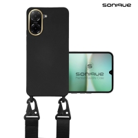 Θήκη Σιλικόνης με Strap CarryHang Sonique Xiaomi Redmi A5 4G (173.45mm) Μαύρο